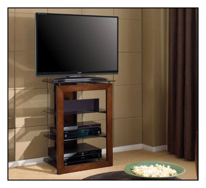 Customer Reviews Twin Star Home 27" TV Stand for TVs up to 32" Caramel