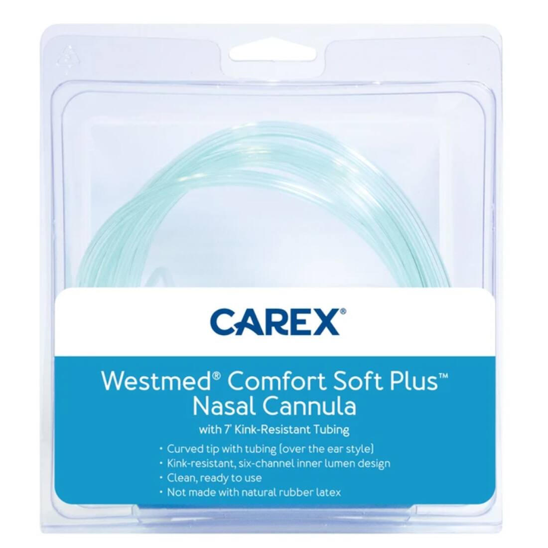 Alt View 11. Carex - Comfort Soft Plus 7-feet Oxygen Nasal Cannula, Westmed - Clear.