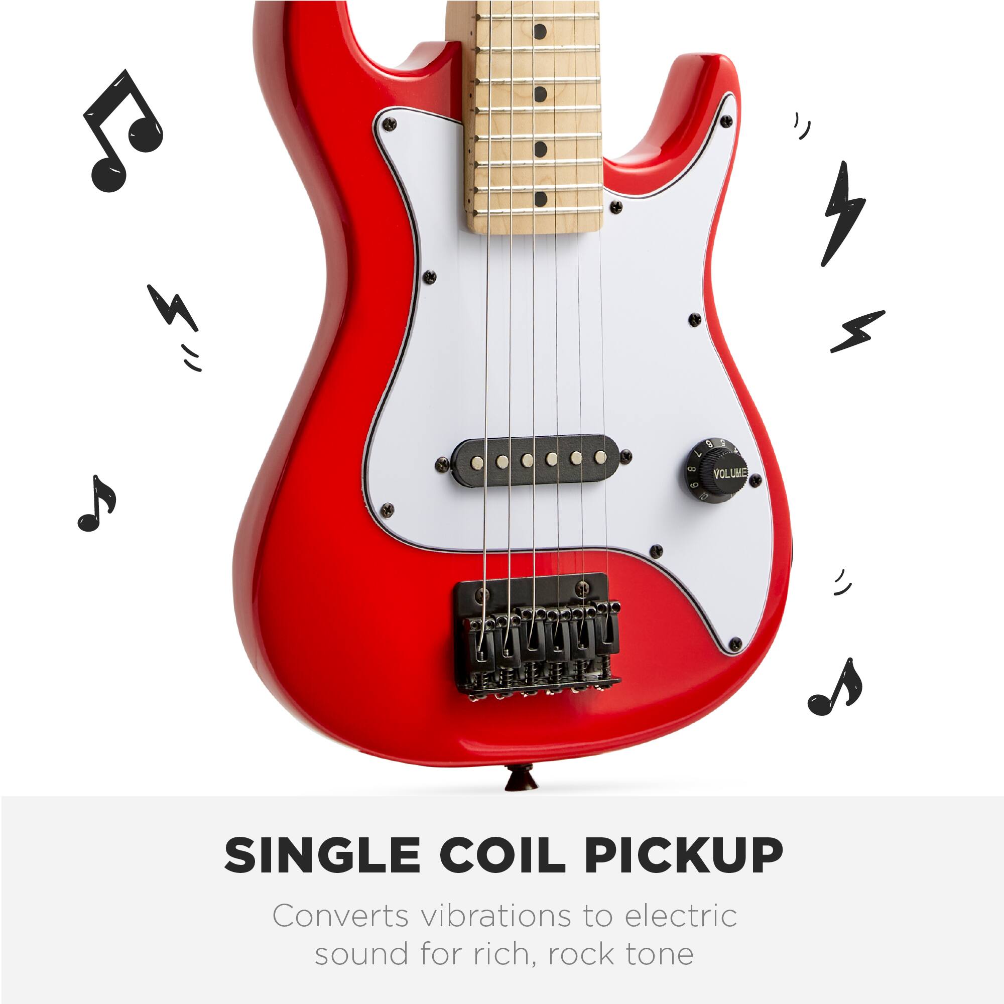 SINGLE COIL PICKUP

Converts vibrations to electric sound for rich, rock tone