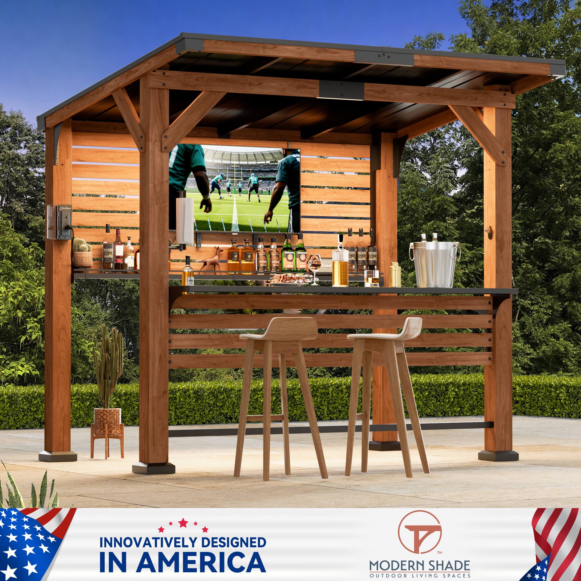 INNOVATIVELY DESIGNED IN AMERICA  
MODERN SHADE OUTDOOR LIVING SPACES