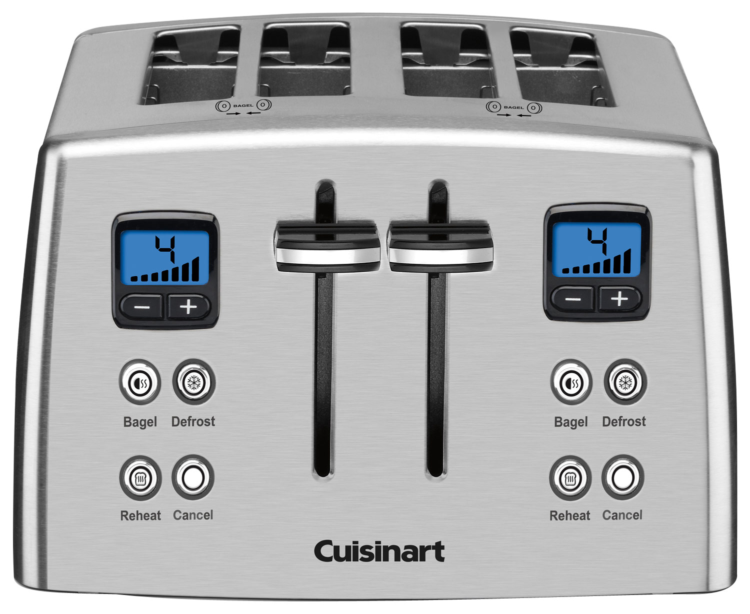 cuisinart 4 slice toaster black stainless