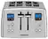 Angle. Cuisinart - 4-Slice Toaster - Stainless-Steel.