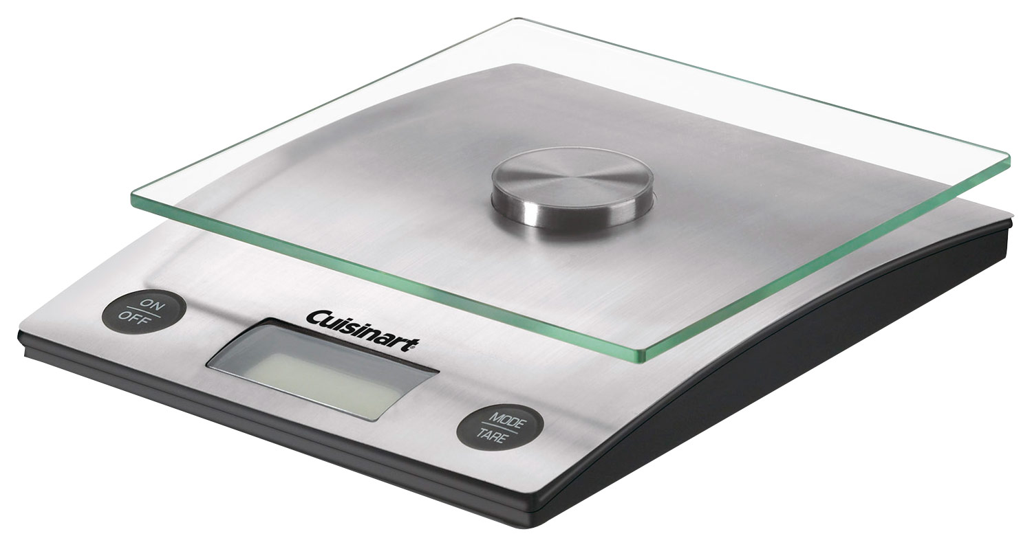 Angle View: Cuisinart - PerfectWeight Digital Kitchen Scale - Silver
