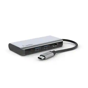 Belkin USB C Hub 4 in 1 Multi Port Laptop Dock with 4K HDMI Belkin USB C Hub 4 in 1 Multi Port Laptop Dock with 4K HDMI