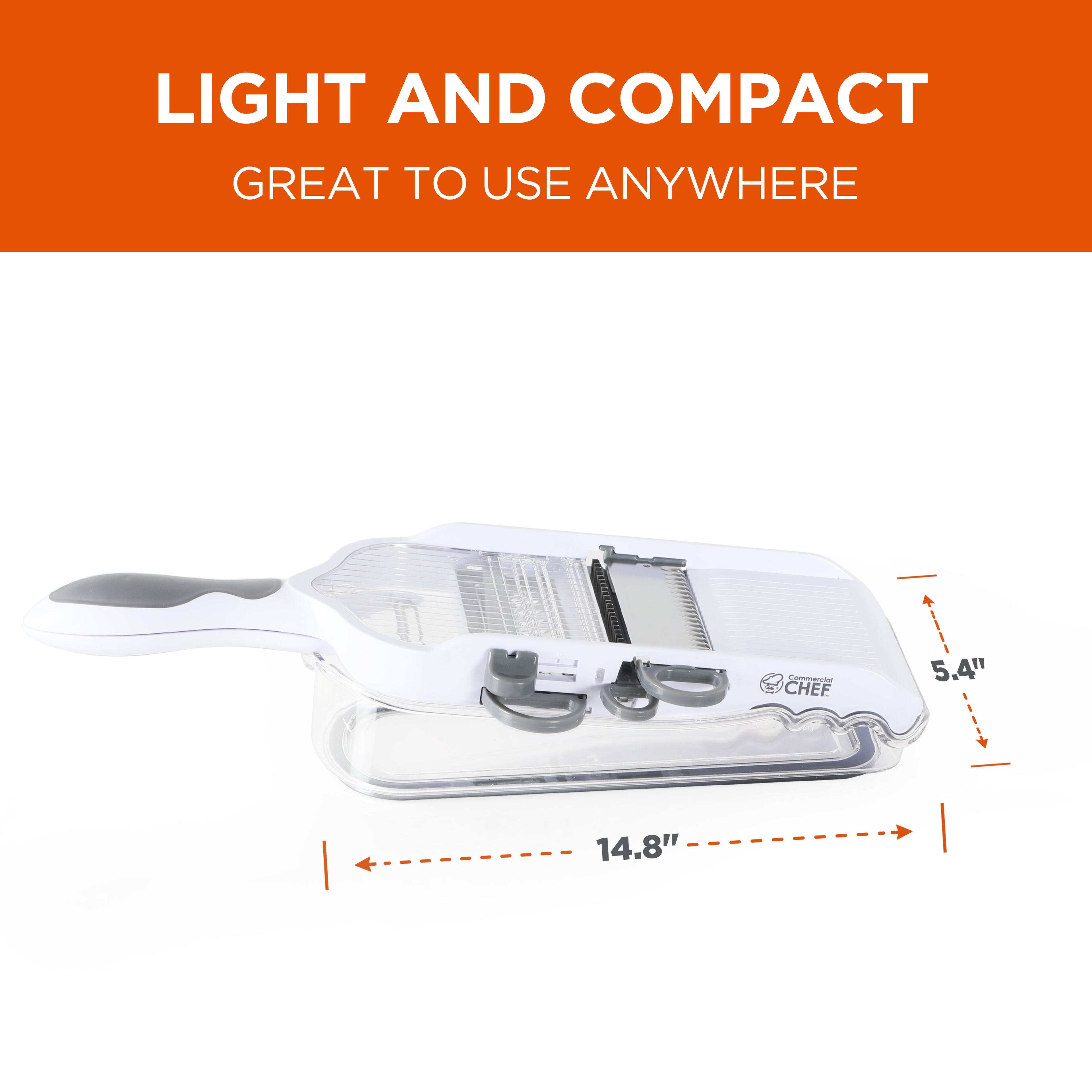 LIGHT AND COMPACT  
GREAT TO USE ANYWHERE  

5.4"  
14.8"