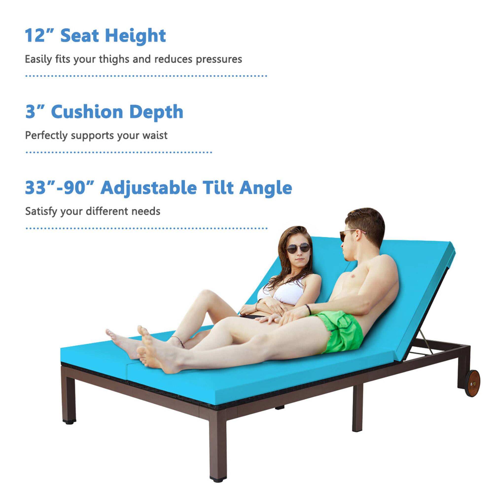 12" Seat Height Easily fits your thighs and reduces pressures

3" Cushion Depth Perfectly supports your waist

33"-90" Adjustable Tilt Angle Satisfy your different needs