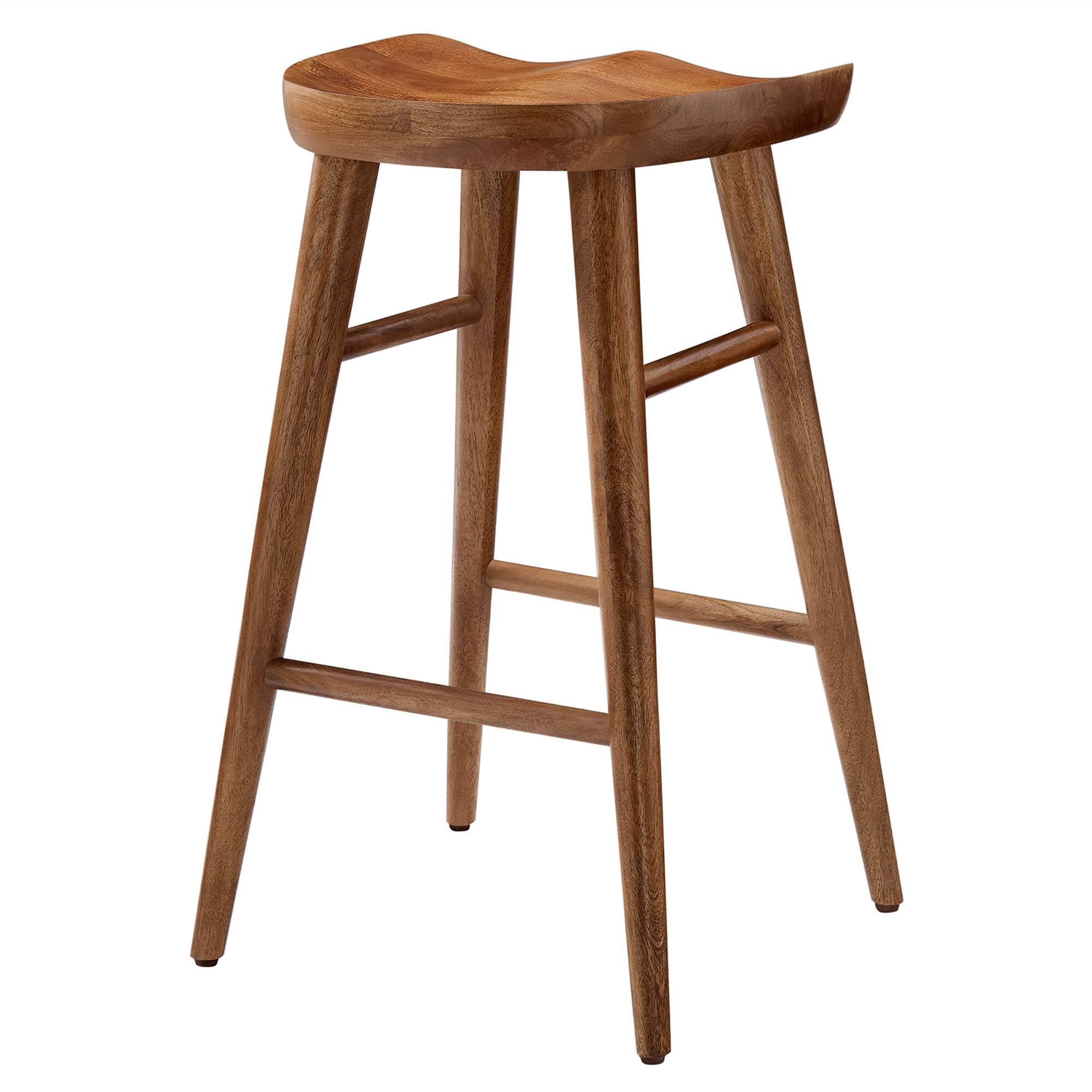 Alt View 2. Modway - Saville Backless Wood Counter Stools Set of 2 by Modway - 0.