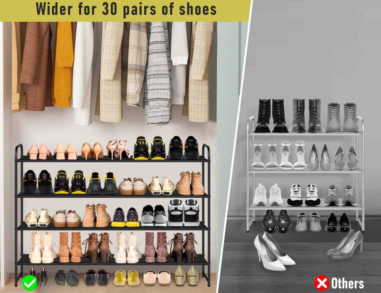 Wider for 30 pairs of shoes

Others