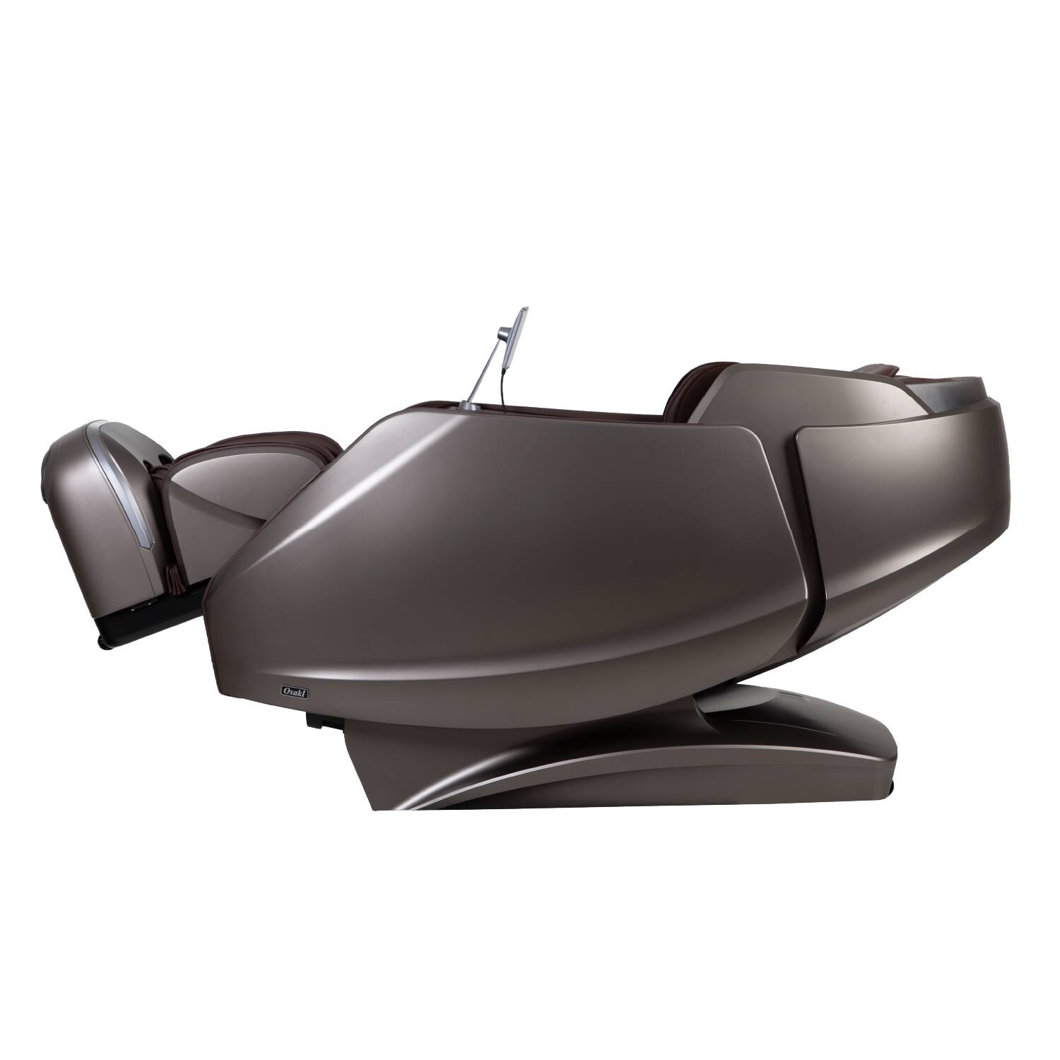 Back. Osaki - Platinum - Avalon 4D Zero Gravity Massage Chair with AI Stress Detection - New Brown.