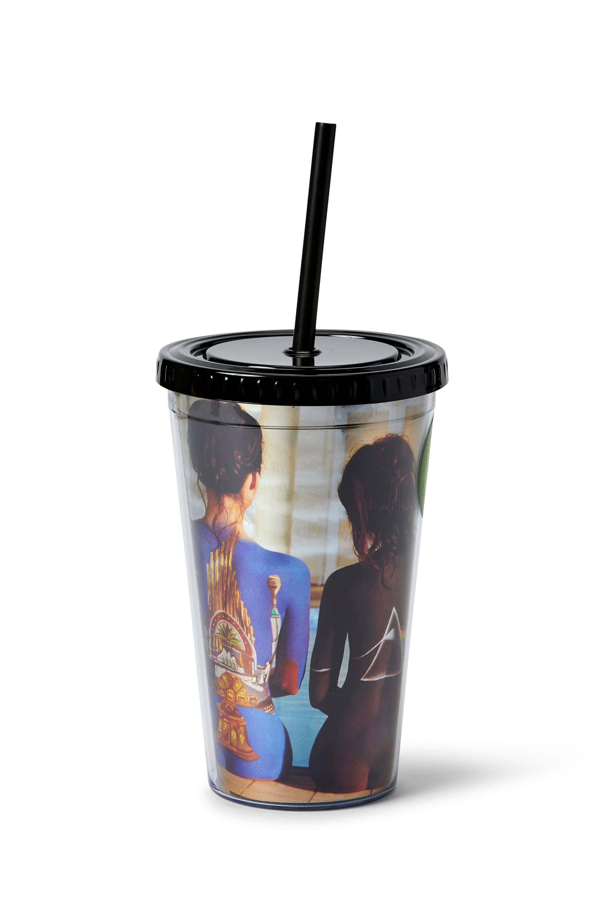 Alt View 1. Just Funky - Pink Floyd Back Catalogue Carnival Cup - 16oz BPA-Free Tumbler with Straw & Lid - Black.