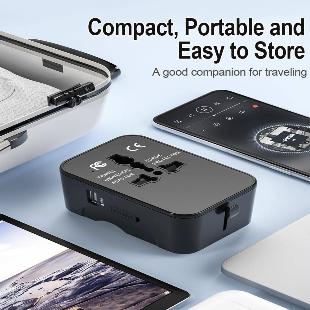 Compact, Portable and Easy to Store  
A good companion for traveling  

FC SURGE PROTECTOR TRAVEL ADAPTOR  
FUSED