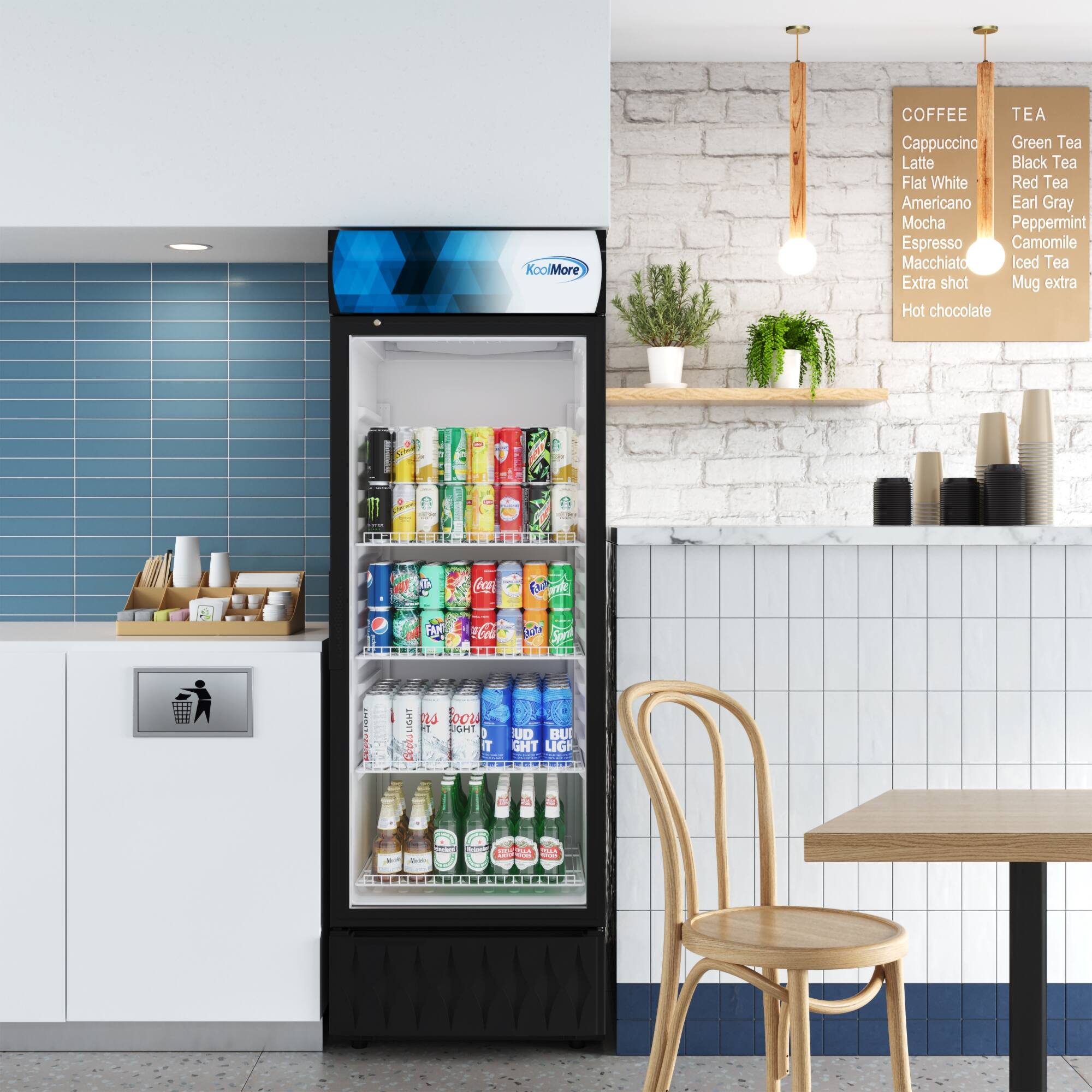 The text on the image reads:

Kool, More, Coffee, Tea, Cappuccino, Green Tea, Latte, Black Tea, Flat White, Red Tea, Americano, Earl Gray, Mocha, Peppermint, Espresso, Camomile, Macchiato, Iced Tea, Extra shot, Mug, extra Hot chocolate, 7 d Coga.