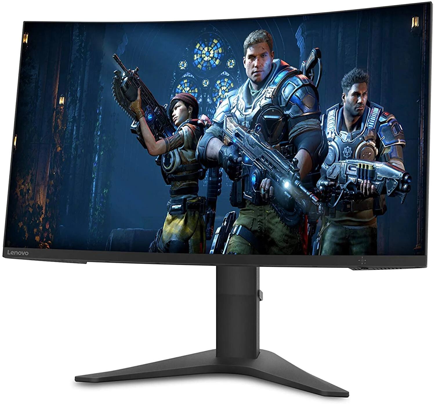 Alt View 4. Lenovo - Lenovo G27c-10 Monitor 27" FHD 1920x1080 165Hz 1ms 350Nit VA Panel - Black.