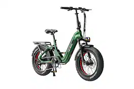 Heybike - Ranger 3.0 Pro 750W (Peak 1200W) Foldable E-bike w/ 90 Miles Max Range & 28 mph Max Speed - Full Suspension - Green