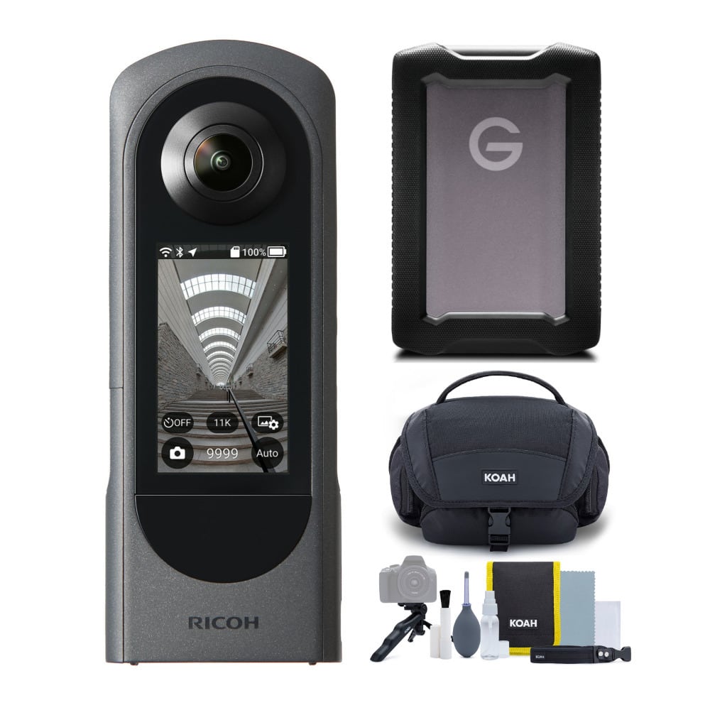 Ricoh - THETA X 360 Camera with 5 TB Portable Hard Drive and Accessory Kit price history on PriceWatchPro