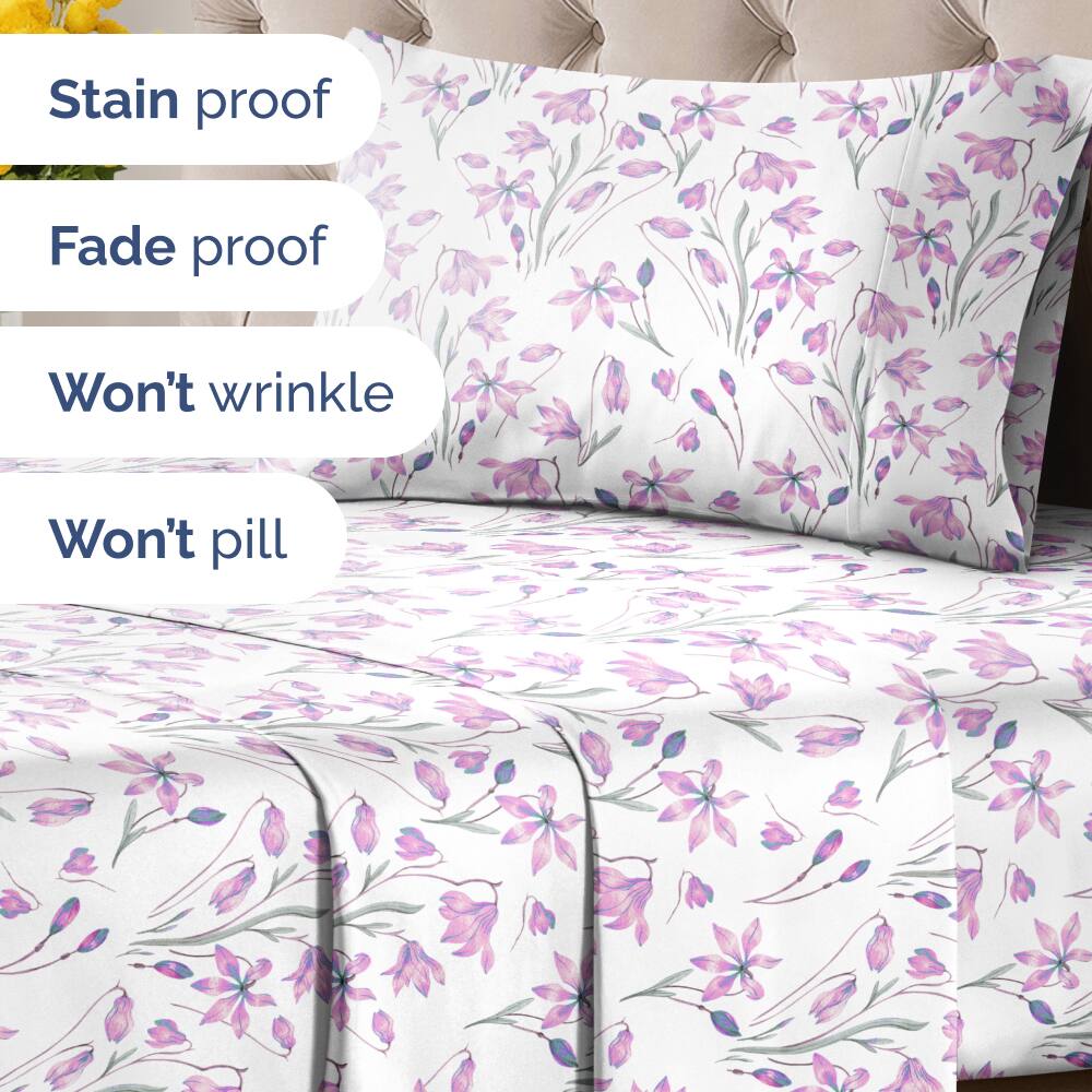 - Stain proof
- Fade proof
- Won't wrinkle
- Won't pill