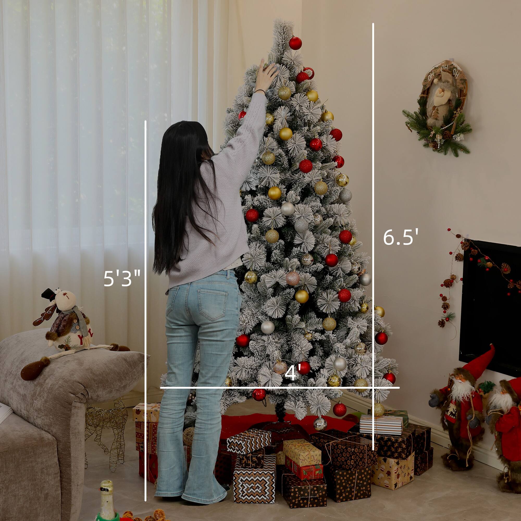 The corrected text is: 17 6.5' 5'3" Y 4 T