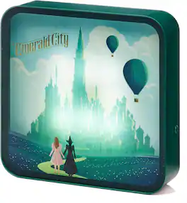 Numskull - Wicked - Emerald City Acrylic Desk Lamp/Wall Light - Collectibles - Multicolor