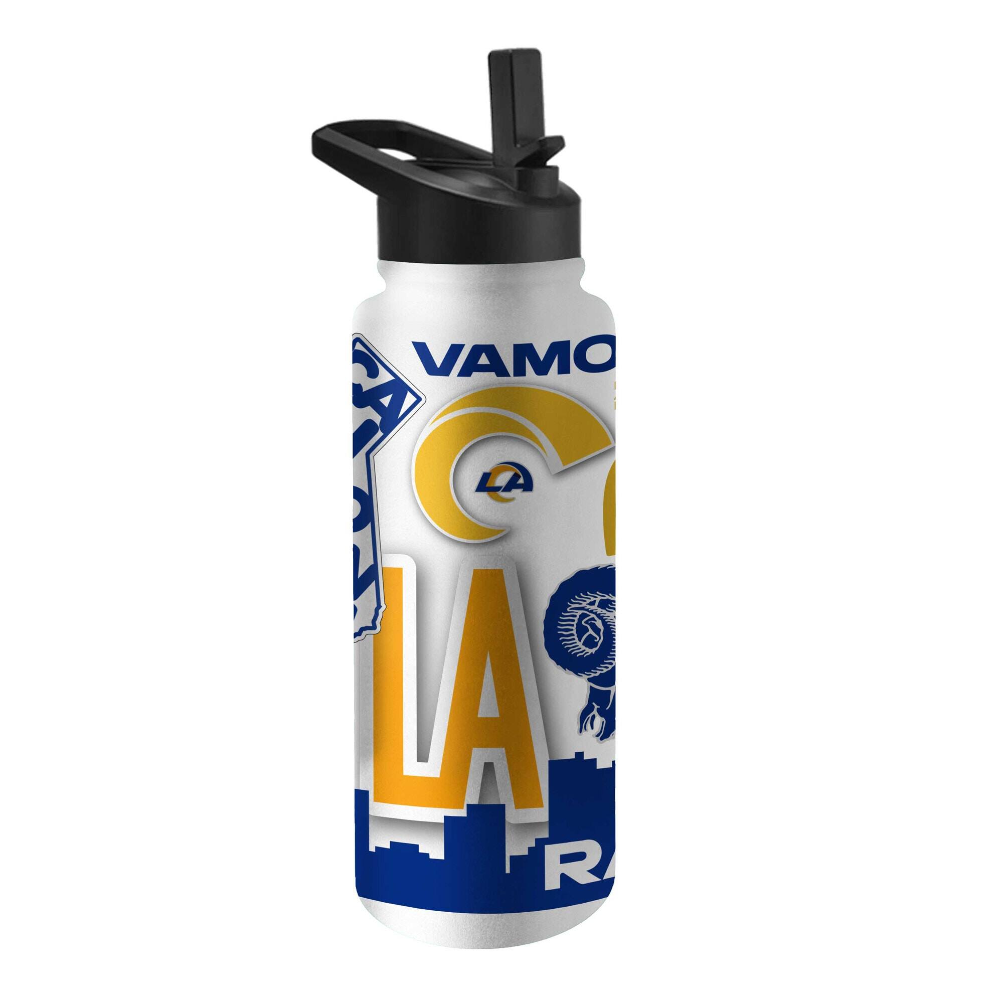 Alt View 1. Logo Brands - Los Angeles Rams 34oz. Native Quencher Bottle - Multicolor.