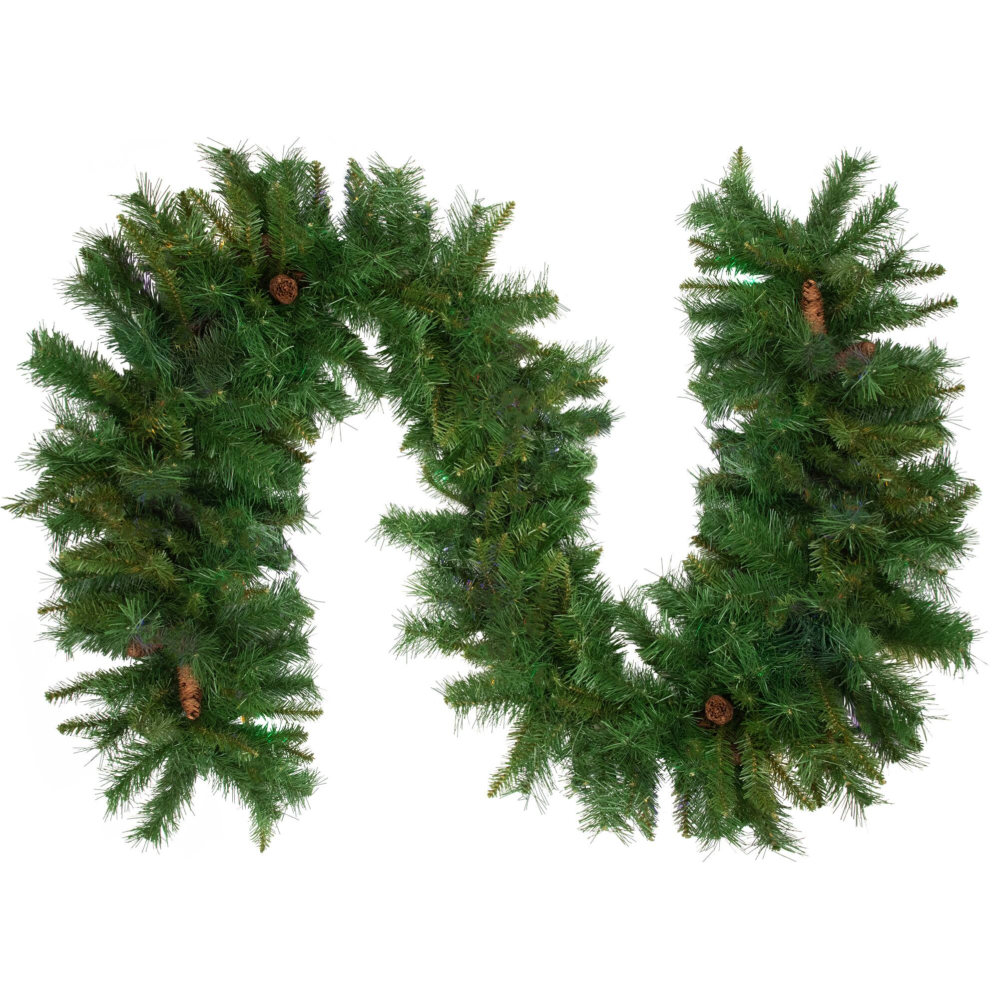 Front. Northlight - Dakota Red Pine Commercial Artificial Christmas Garland - 50' x 14" - Unlit - Green.