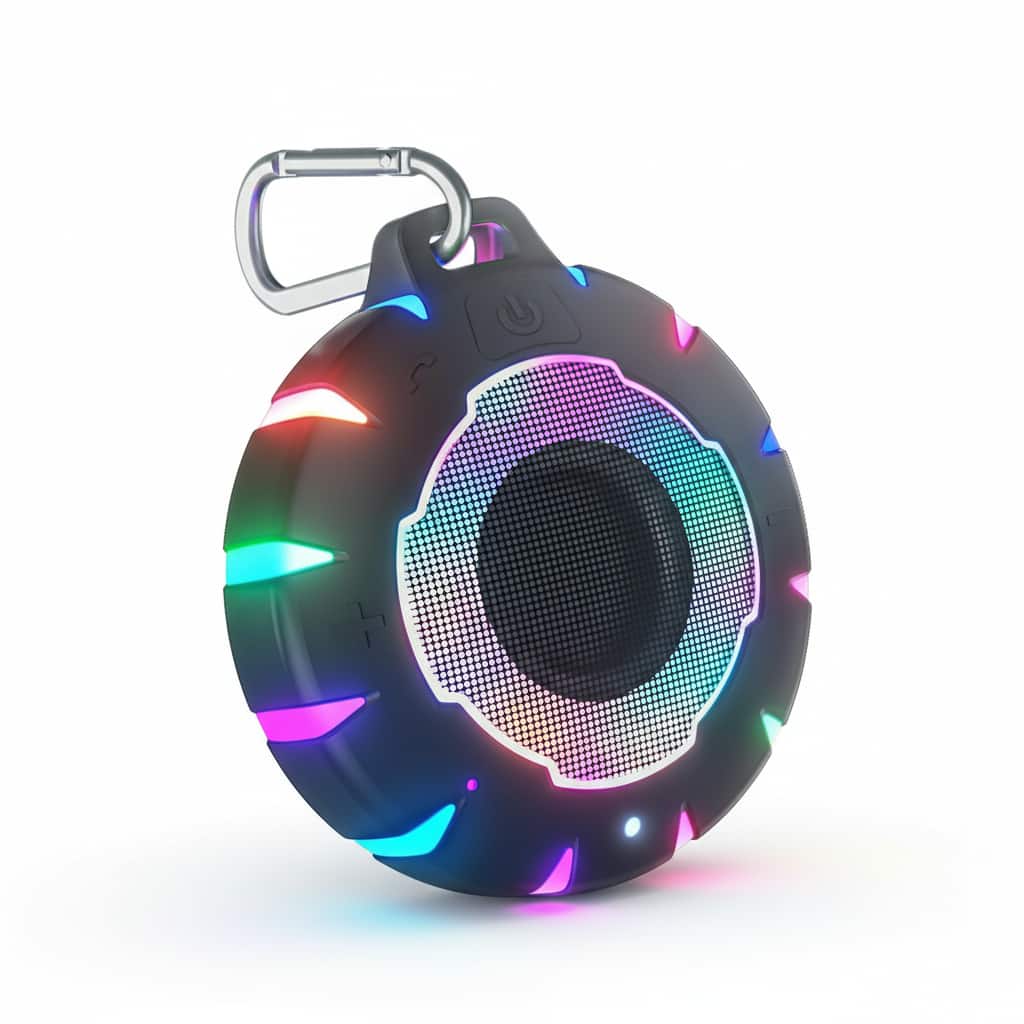 Dazzed Corner - Durable Waterproof Bluetooth Shower Speaker - Black