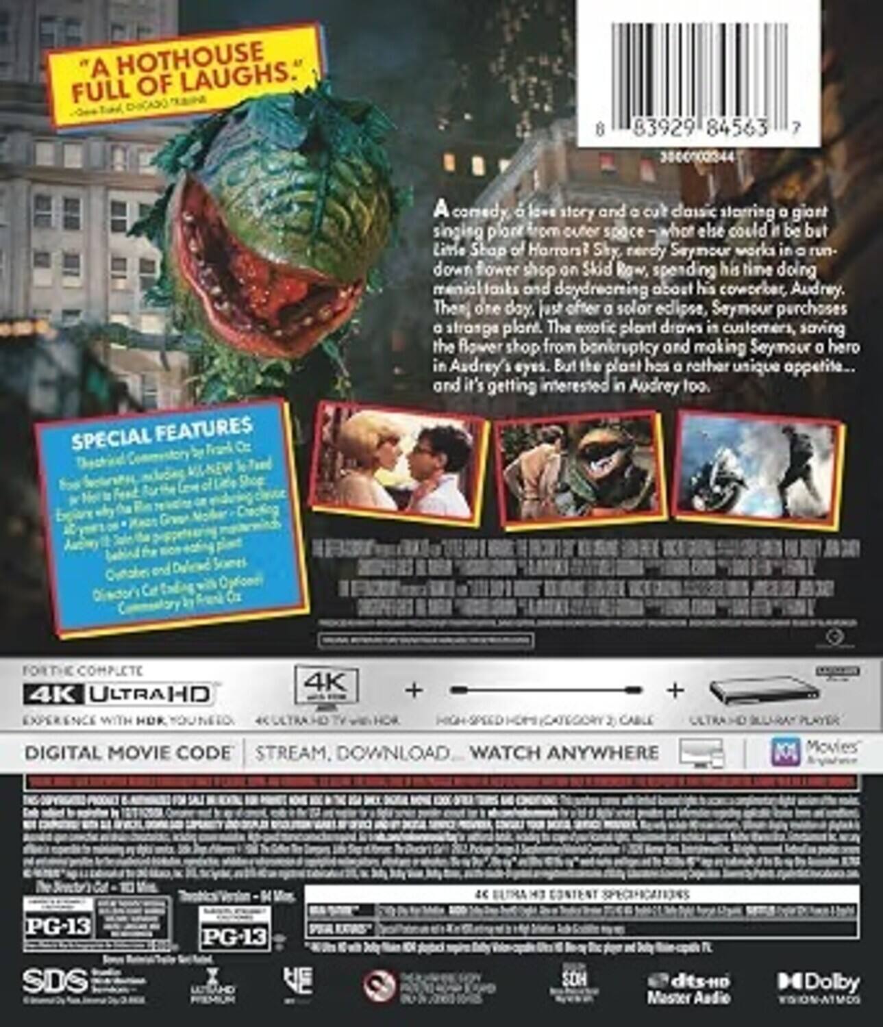 Alt View 1. Little Shop of Horrors   - 4K Blu-Ray.