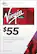 Front. Virgin Mobile - $55 Top-Up Card - Multi.