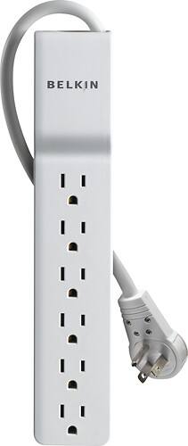 Front Standard. Belkin - 6-Outlet Surge Protector.