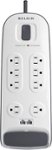Front Zoom. Belkin - 8-Outlet Surge Protector - White.