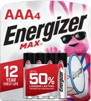 Energizer - MAX AAA Batteries (4 Pack), Triple A Alkaline Batteries - Front_Zoom
