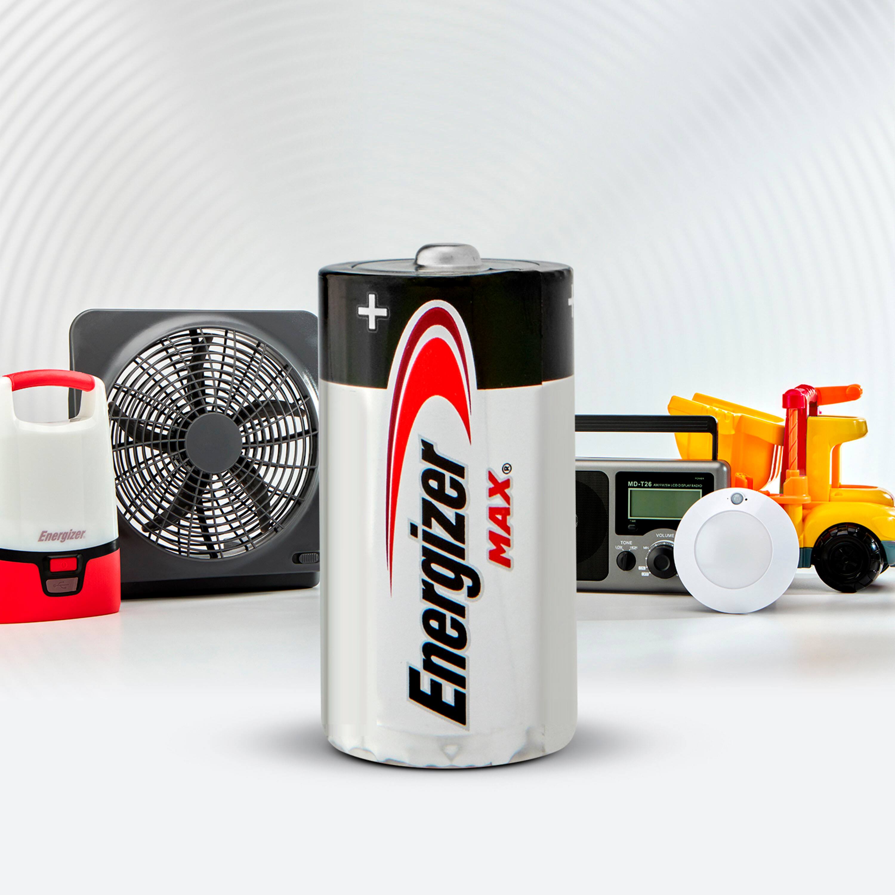 Alt View 14. Energizer - Energizer MAX C Batteries (2 Pack), C Cell Alkaline Batteries - Silver.