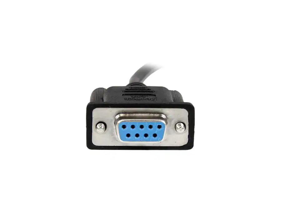 StarTech.com StarTech SCNM9FF2MBK 2m Black DB9 F/F Null Modem Cable ...