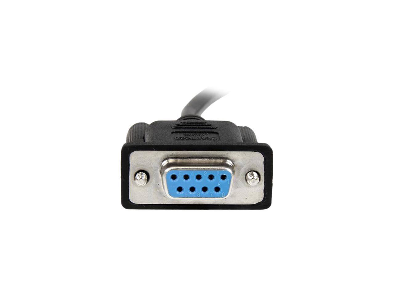 Alt View 2. StarTech.com - StarTech SCNM9FF2MBK 2m Black DB9 F/F Null Modem Cable.