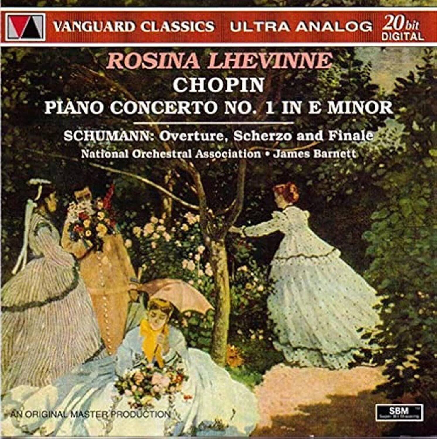 Rosina Lhevinne - Chopin: Piano Concerto No 1; Schumann: Overture Scherzo / Finale For   - COMPACT DISCS [CD]