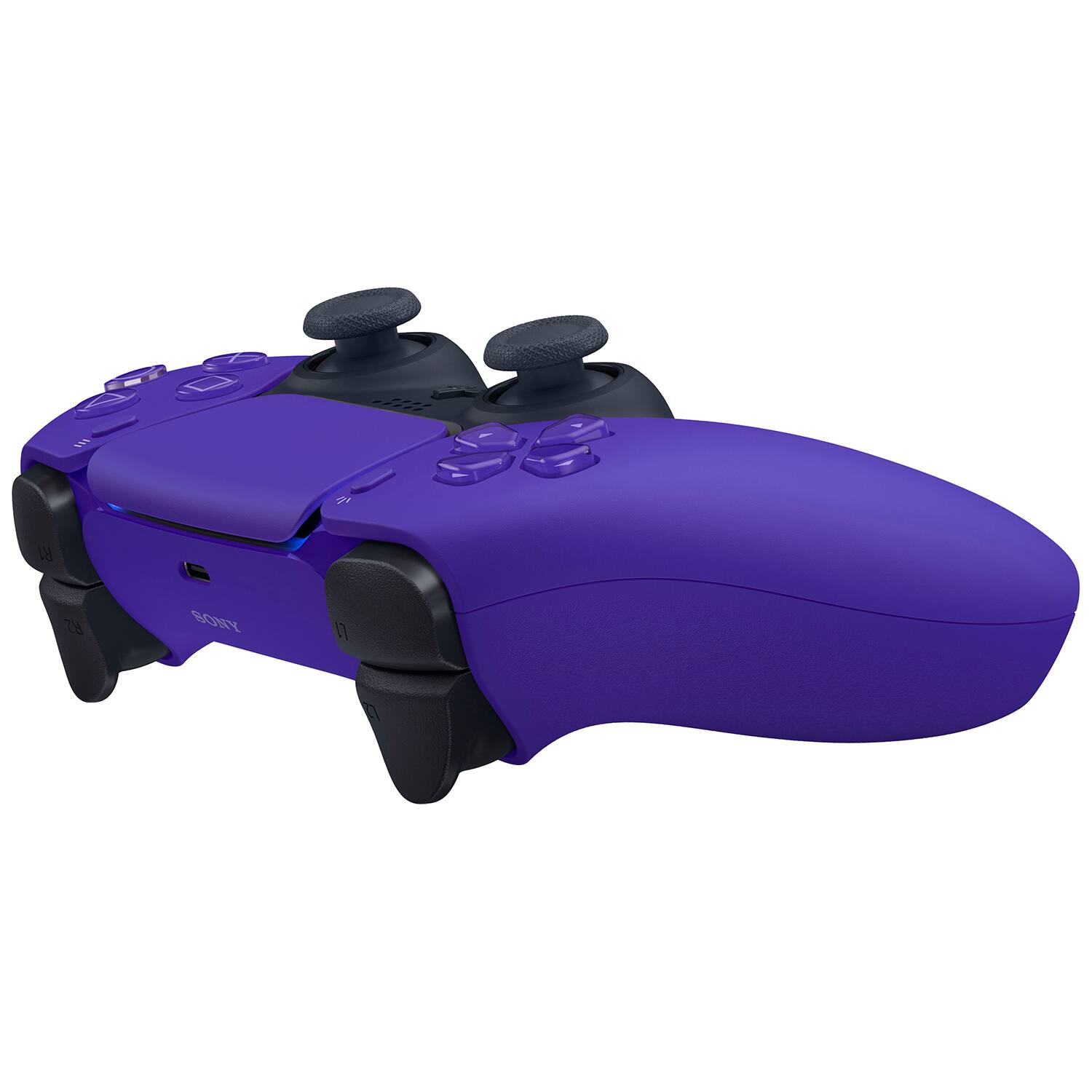Back. Sony - Sony PlayStation 5 DualSense Wireless Controller with MightySkins Custom Decal Skin Voucher - Galactic Purple - Galactic Purple.