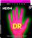 Front Standard. DR - Neon HiDef Nickel-Plated Electric Guitar Strings - Pink.