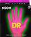 Front Standard. DR - Neon HiDef Nickel-Plated Electric Guitar Strings - Pink.