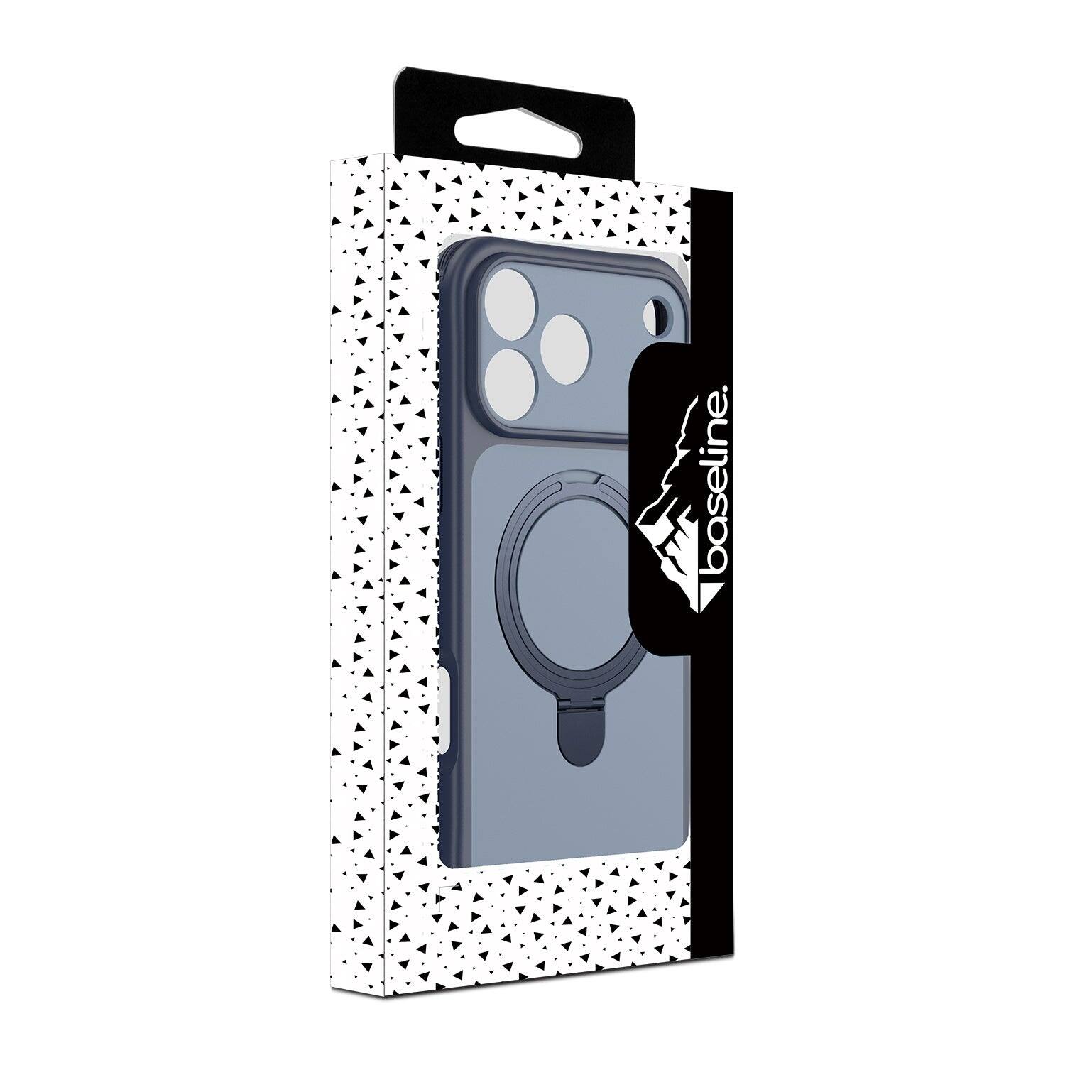 Alt View 5. BASELINE - TouchTone Series Kickstand Ring MagSafe Case for Apple iPhone 18 Pro Max / 17 Pro Max - Blue.