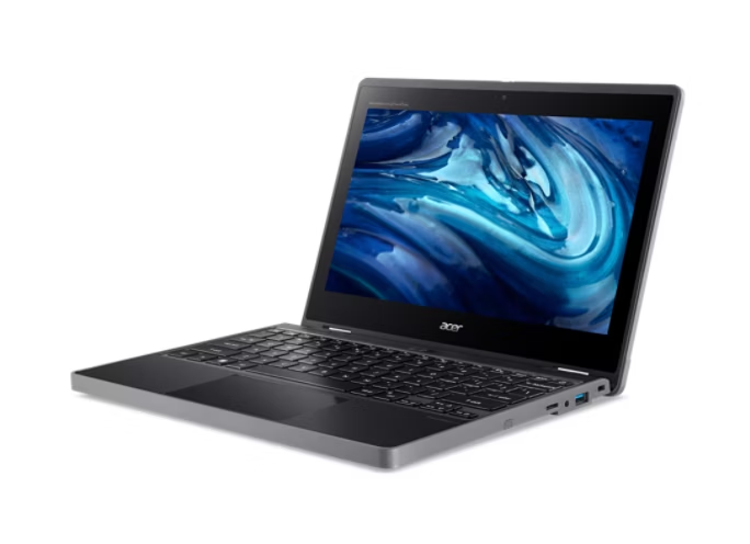 Left. Acer - Acer TravelMate B3 11 B311-34T TMB311-34T-P4RD 11.6" Touchscreen Notebook - Full HD - 60 Hz - Intel N-Series N250 - 8 GB - Black.