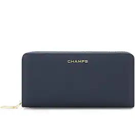 Champs - Iconic Collection Zip-Around Wallet - Navy