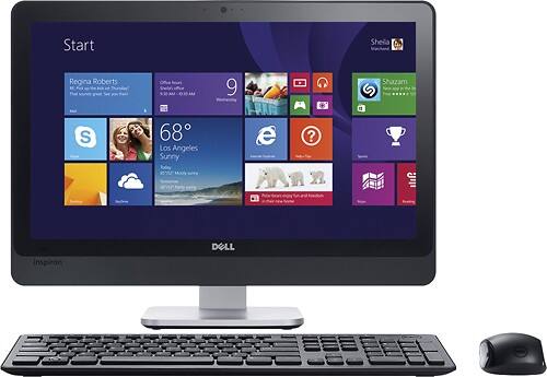 Front Standard. Dell - Inspiron One 23" Touch-Screen All-In-One Computer - Intel Core i3 - 6GB Memory - 1TB Hard Drive.