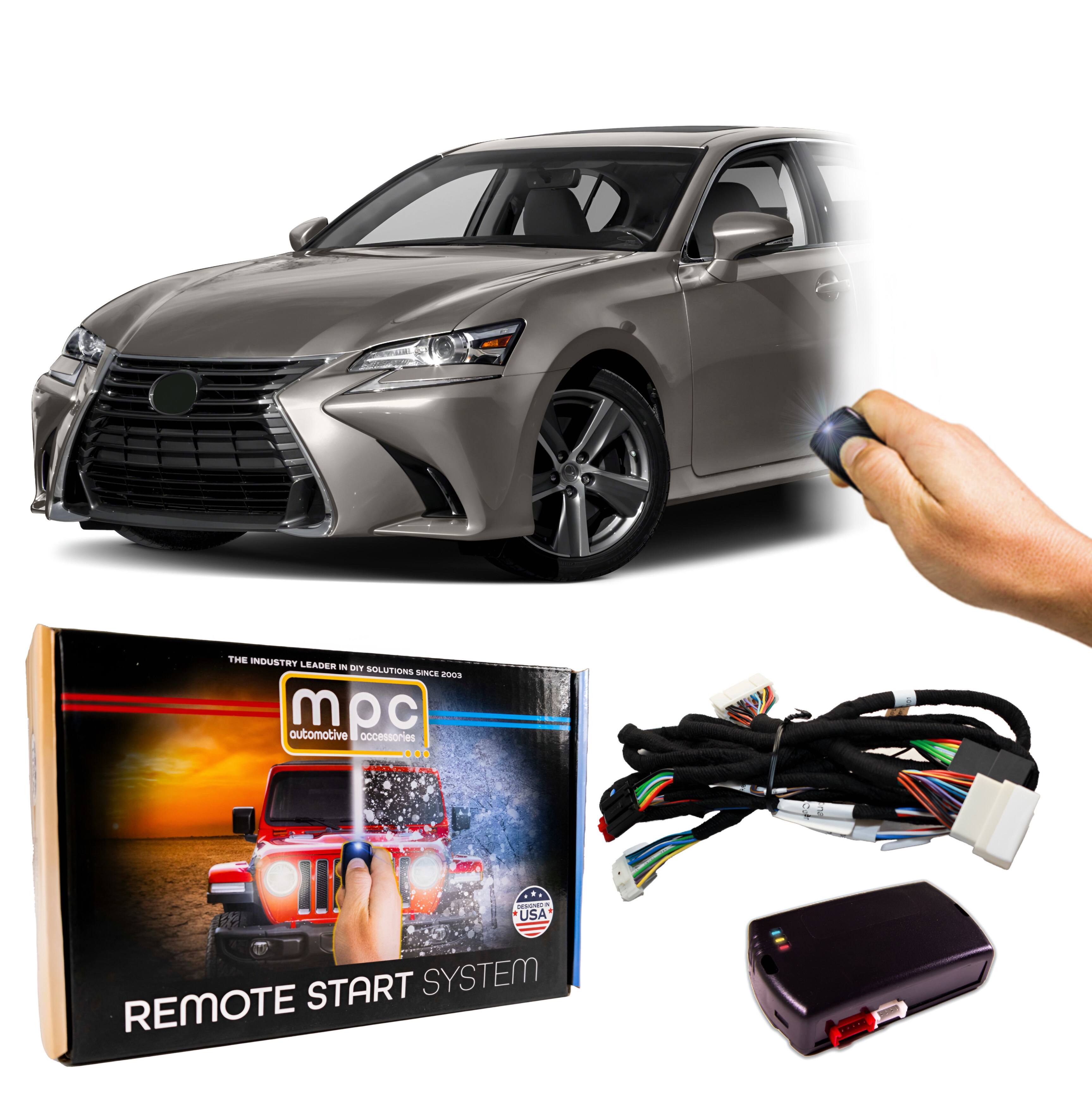 MPC - OEM Remote Activated Remote Start Kit For 2016-2017 Lexus GS200t - w/T-Harness - Black