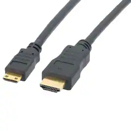 Sanoxy - 6ft High Speed Mini-HDMI to HDMI Cable with Ethernet - Black