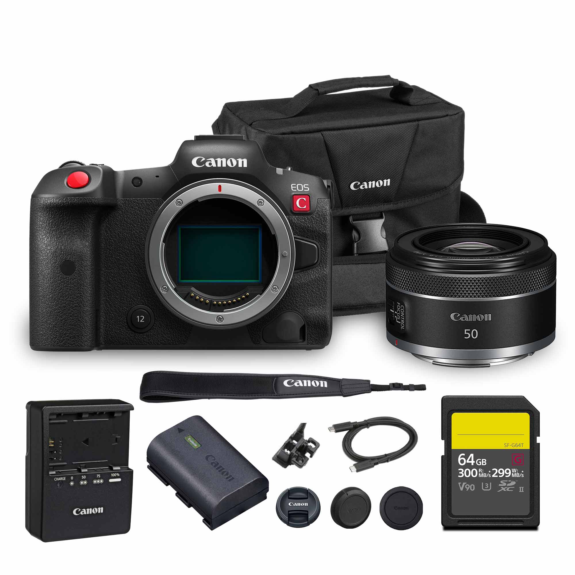 Canon - EOS R5 C Mirrorless Cinema Camera 45MP 8K RAW Pro Bundle price history on PriceWatchPro