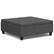 Front. Simpli Home - Harrison Large Square Coffee Table Storage Ottoman - Slate Grey.