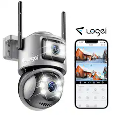 LOGi 14:48 sG < Losei 7 LOGCi 5.0X UHD Real-time Playback Message Cloud Storage N stroha Light and Audio Alarm PTZ Motion Tracking Favorites Cruise Control 5 Severe