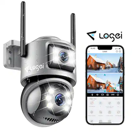 LOGi 14:48 sG < Losei 7 LOGCi 5.0X UHD Real-time Playback Message Cloud Storage N stroha Light and Audio Alarm PTZ Motion Tracking Favorites Cruise Control 5 Severe