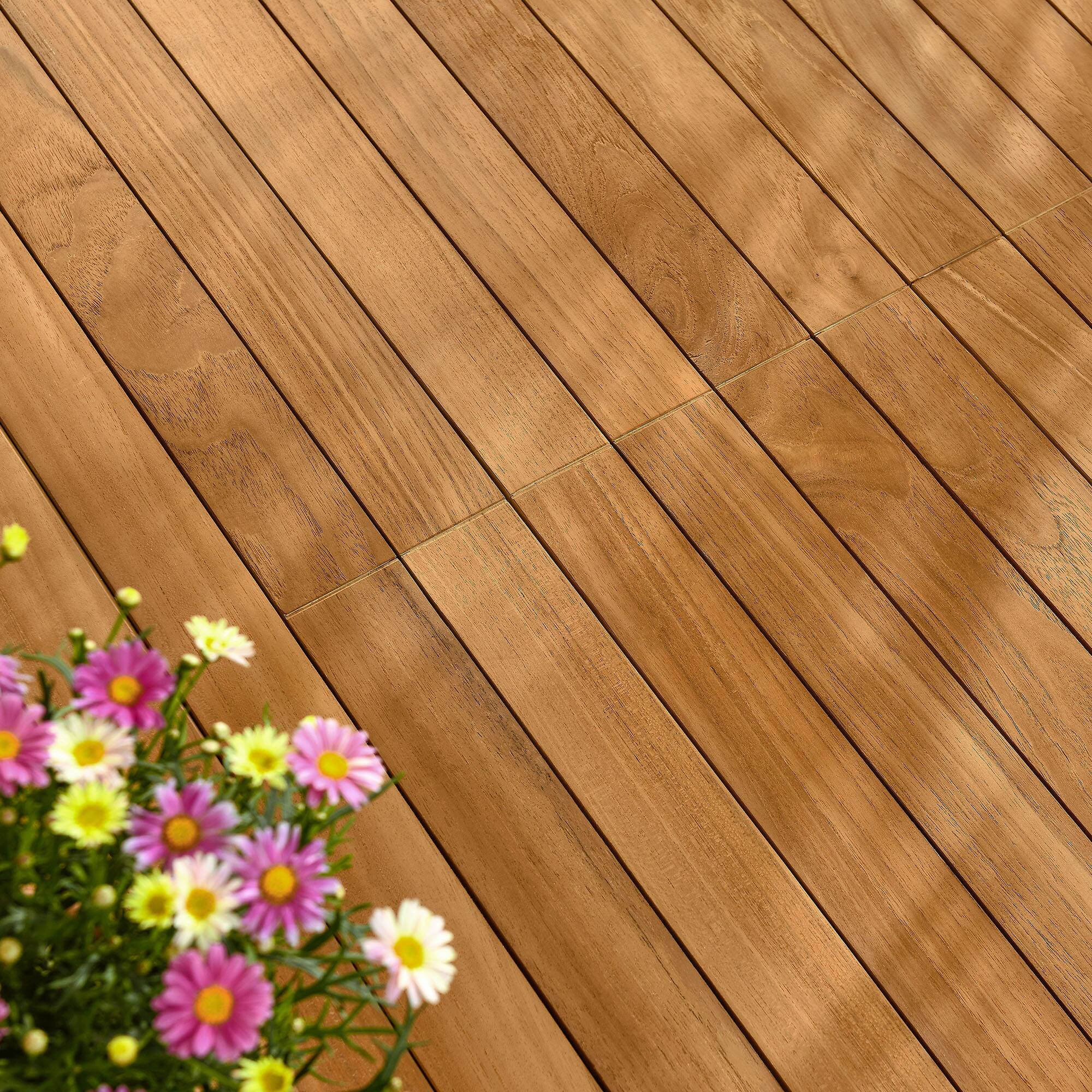 Alt View 1. Modway - Vienna Outdoor Patio Teak Wood Extendable Dining Table by Modway - Natural.