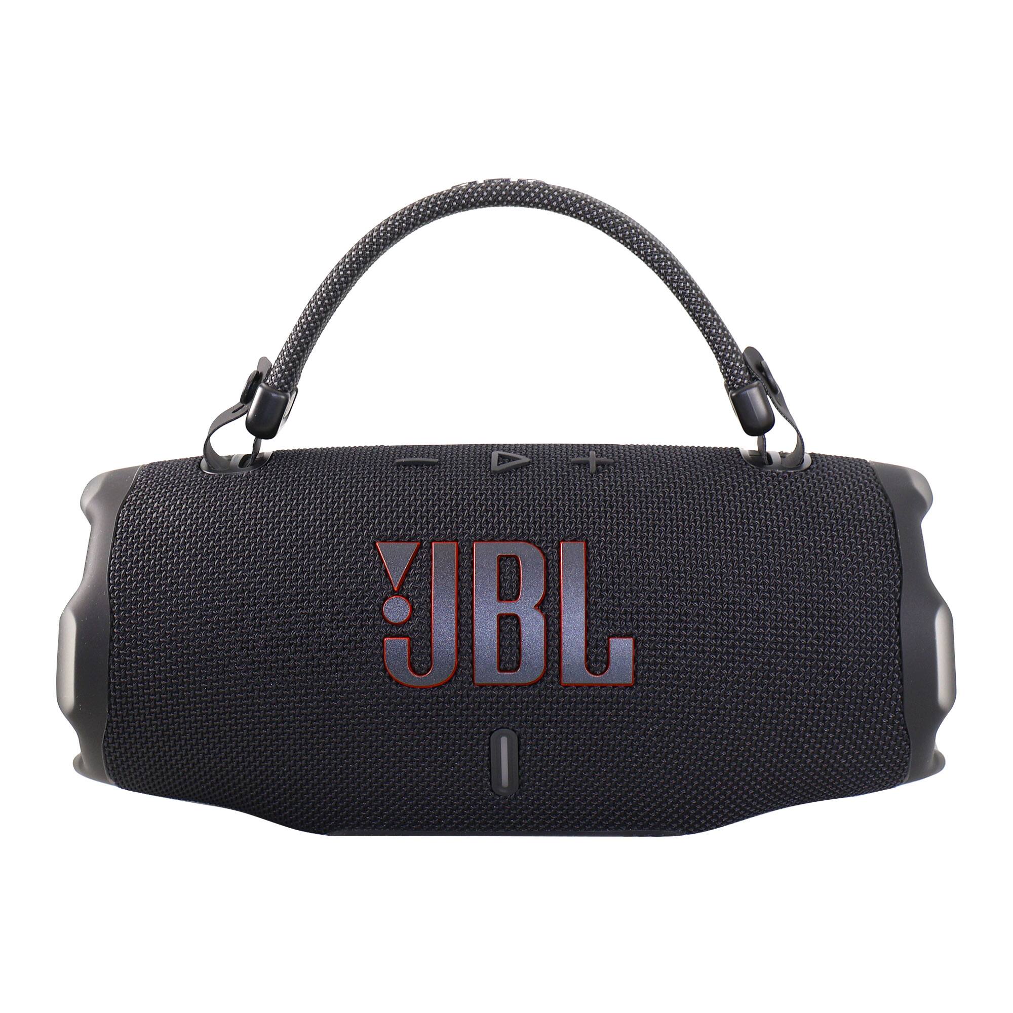 Alt View 2. JBL - 2x JBL Charge 6 Portable Waterproof Bluetooth Speaker (Black) - Black.