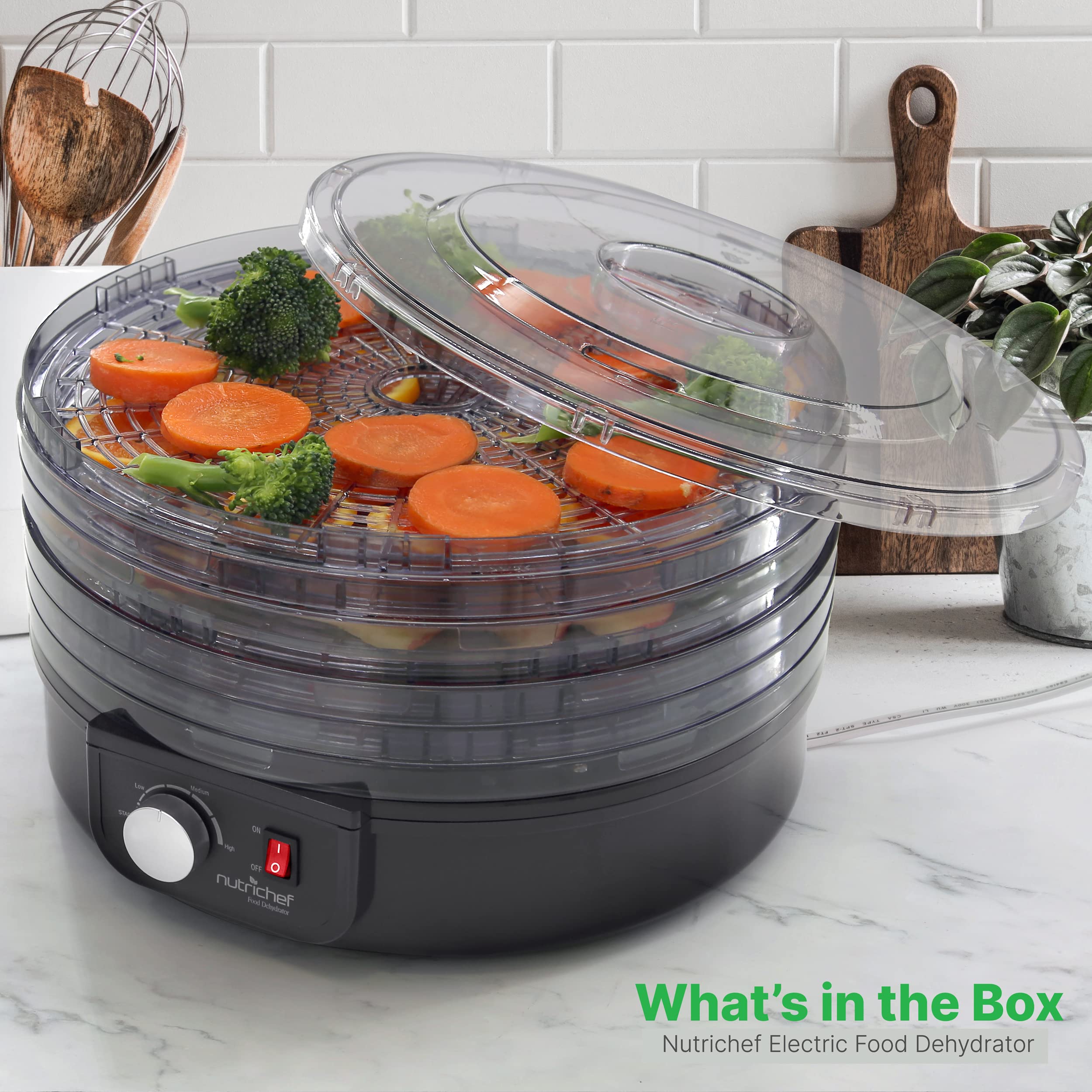 What's in the Box  
Nutrichef Electric Food Dehydrator